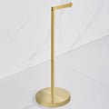 Freestanding Stainless Steel Toilet Paper Holder | 5-Roll Storage Stand with Weighted Base
