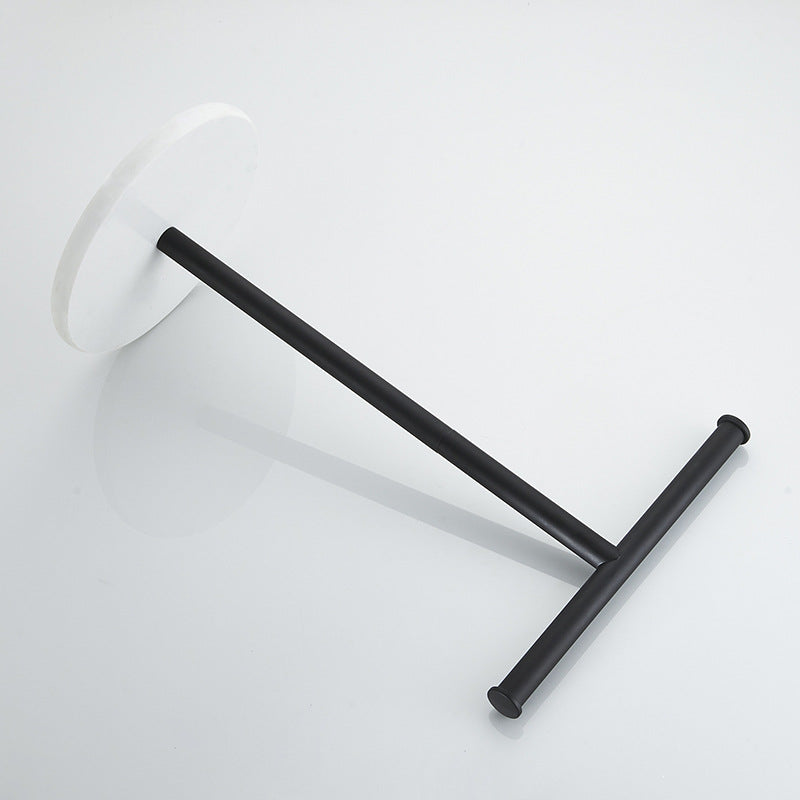 Stainless Steel 2-Roll Storage  Freestanding Toilet Paper Holder with Marble Base