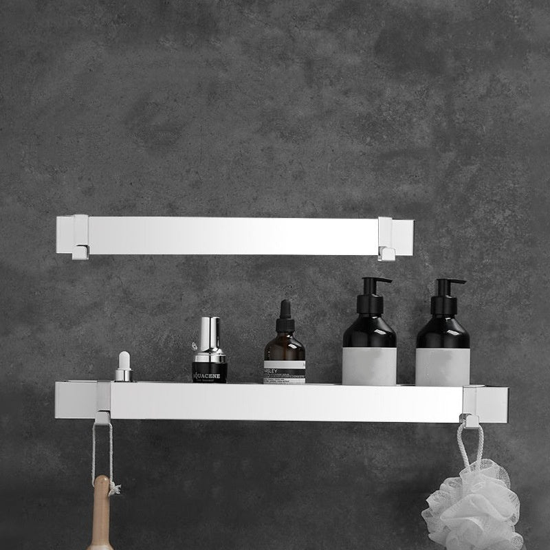 Rustproof 304 Stainless Steel Shower Caddy | 15KG No-Drill Wall Shelf | 30-60cm Multi-Size